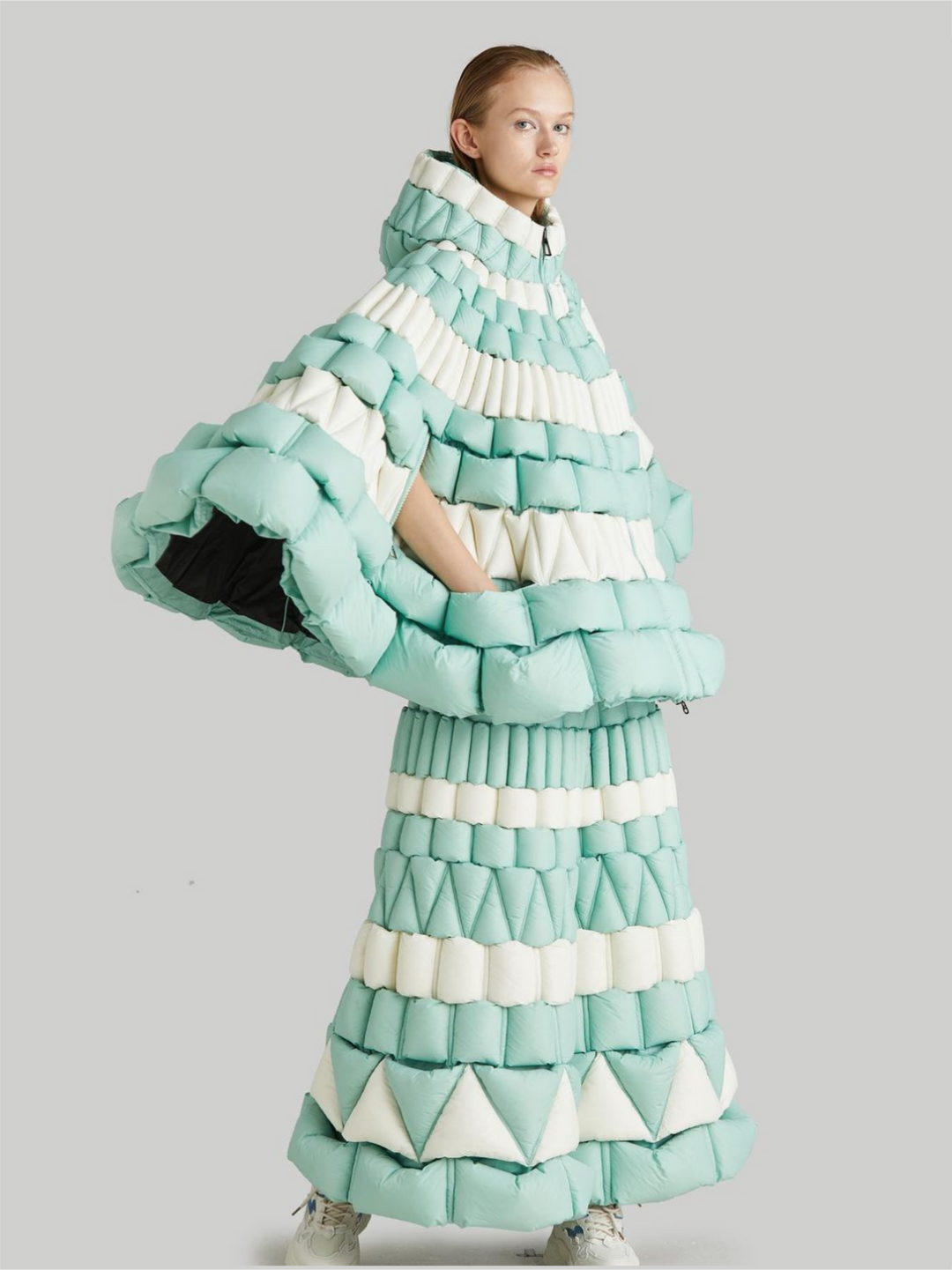 3NY - Christopher Raxxy Mint Green/ White Cape