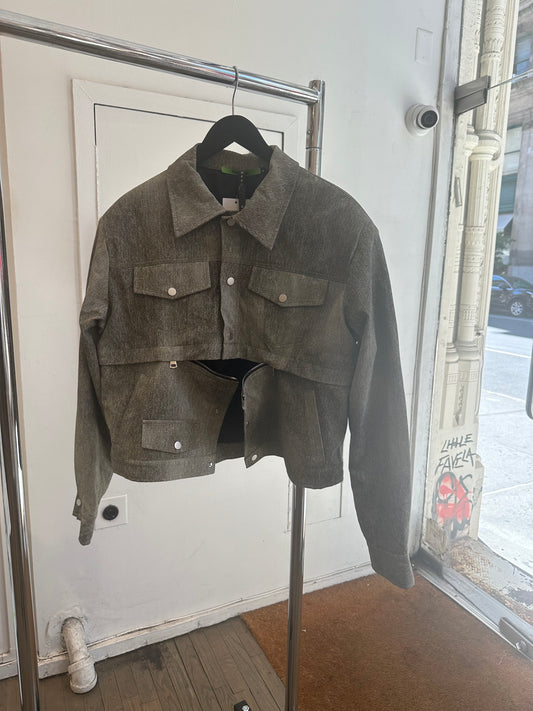 Dear Alien Cut off Denim Jacket