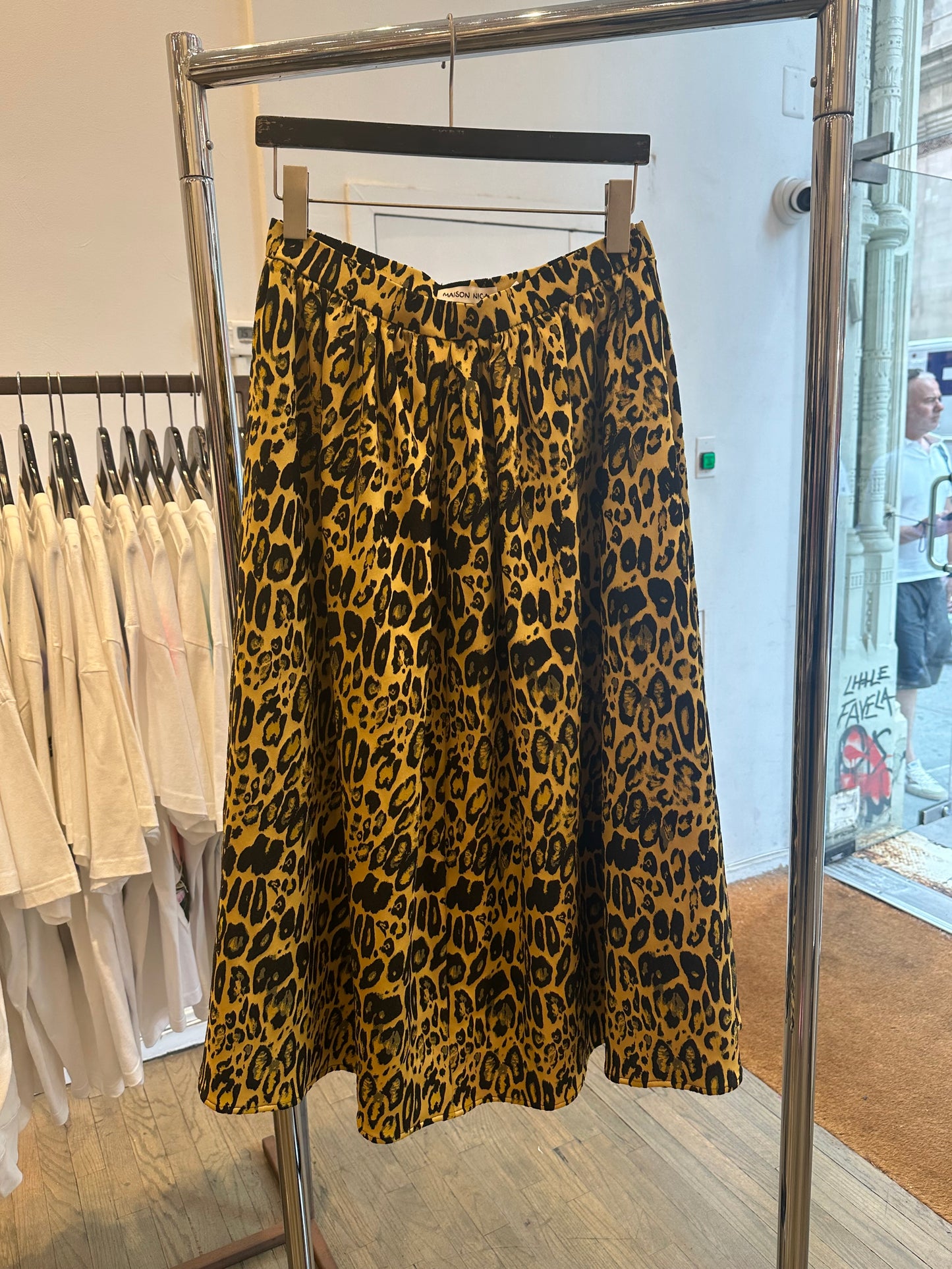 Maison Nica Leopard Aline skirt