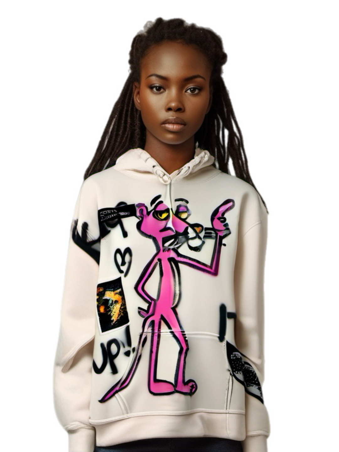 3NY - Guernika Pink P Out of Sight hoodie