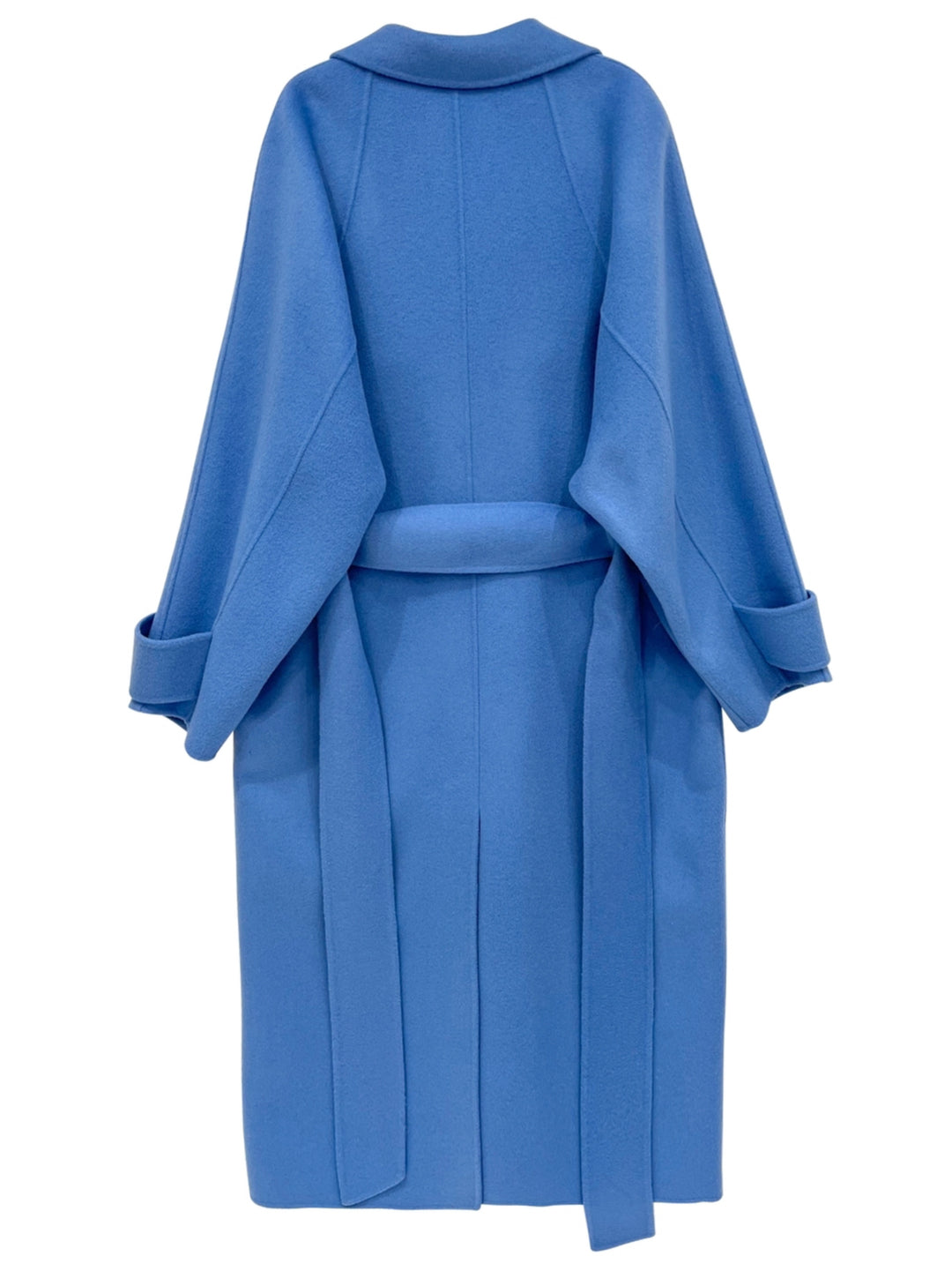 3NY - Romanchic Blue Wool belted long coat