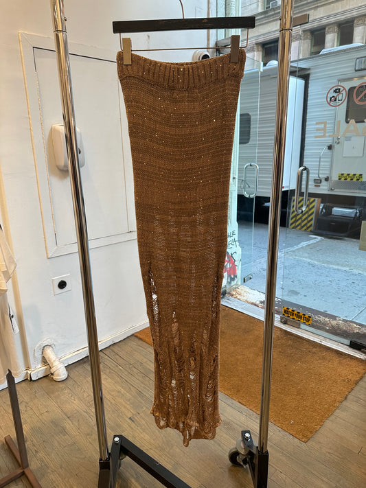 Dear Alien Brown sequin skirt
