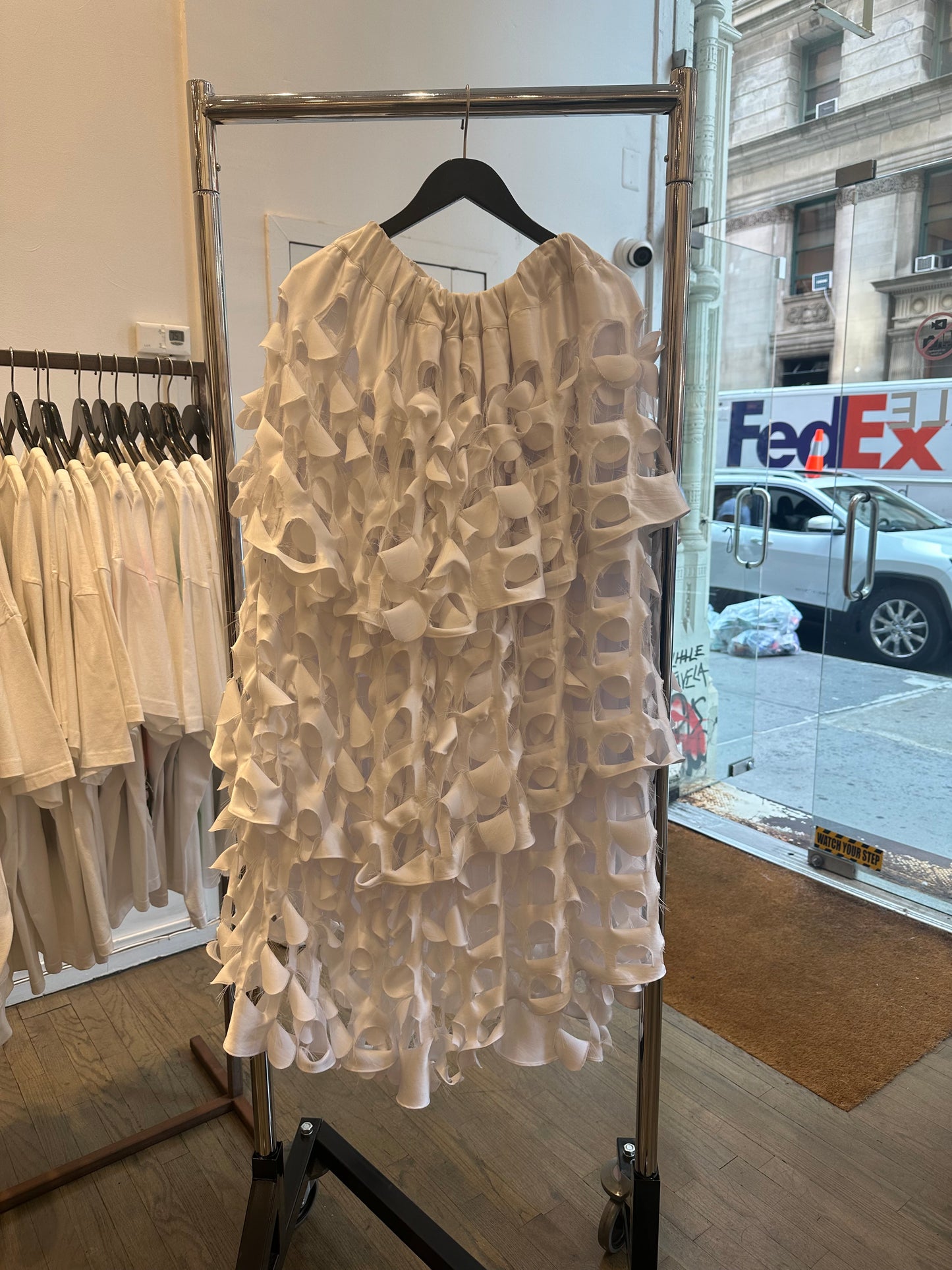 Seokwoon Yoon laser cut skirt