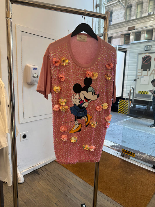 Amore Mickey Embellished Tshirt
