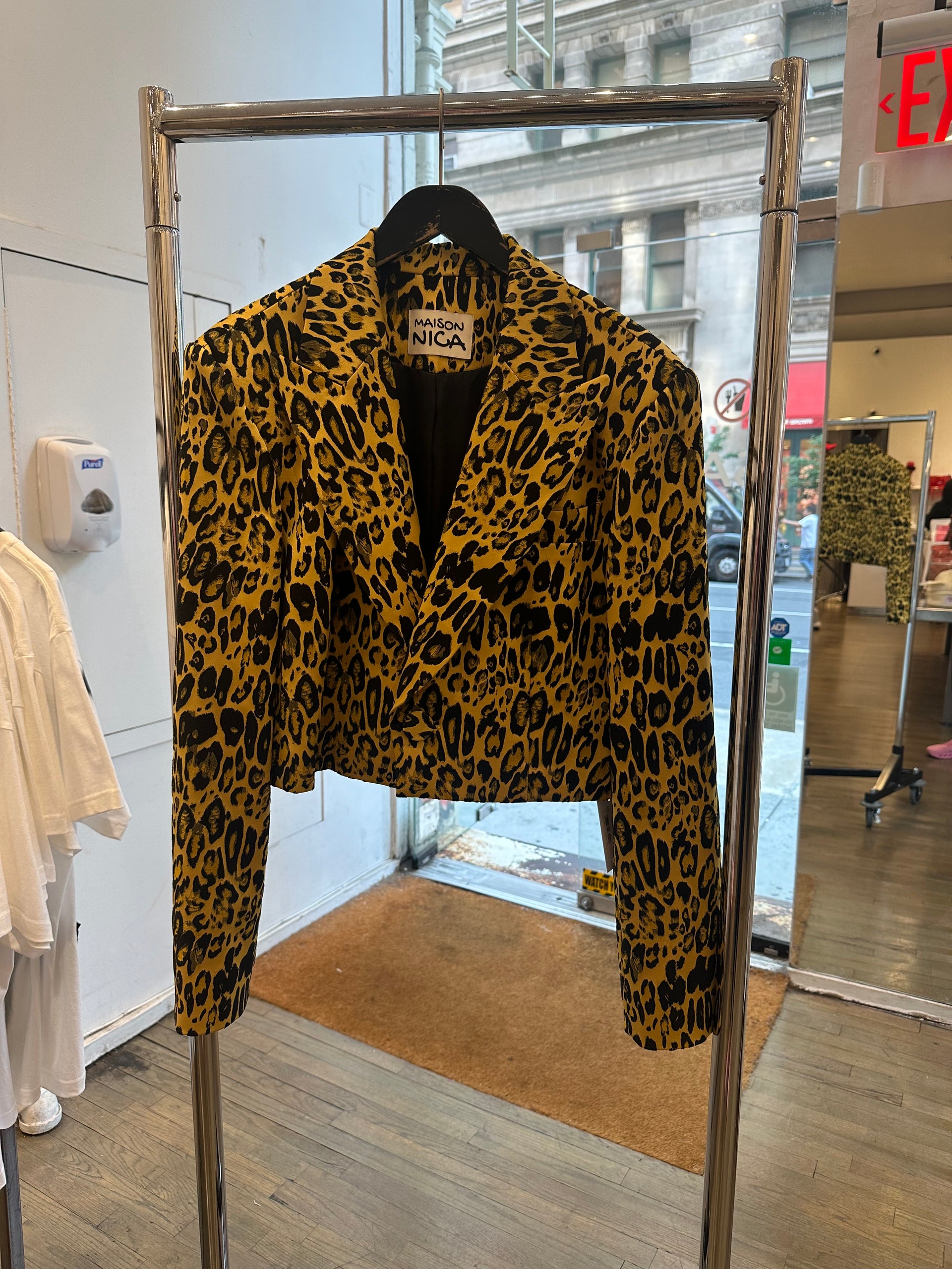 Maison Nica Cropped double breasted blazer