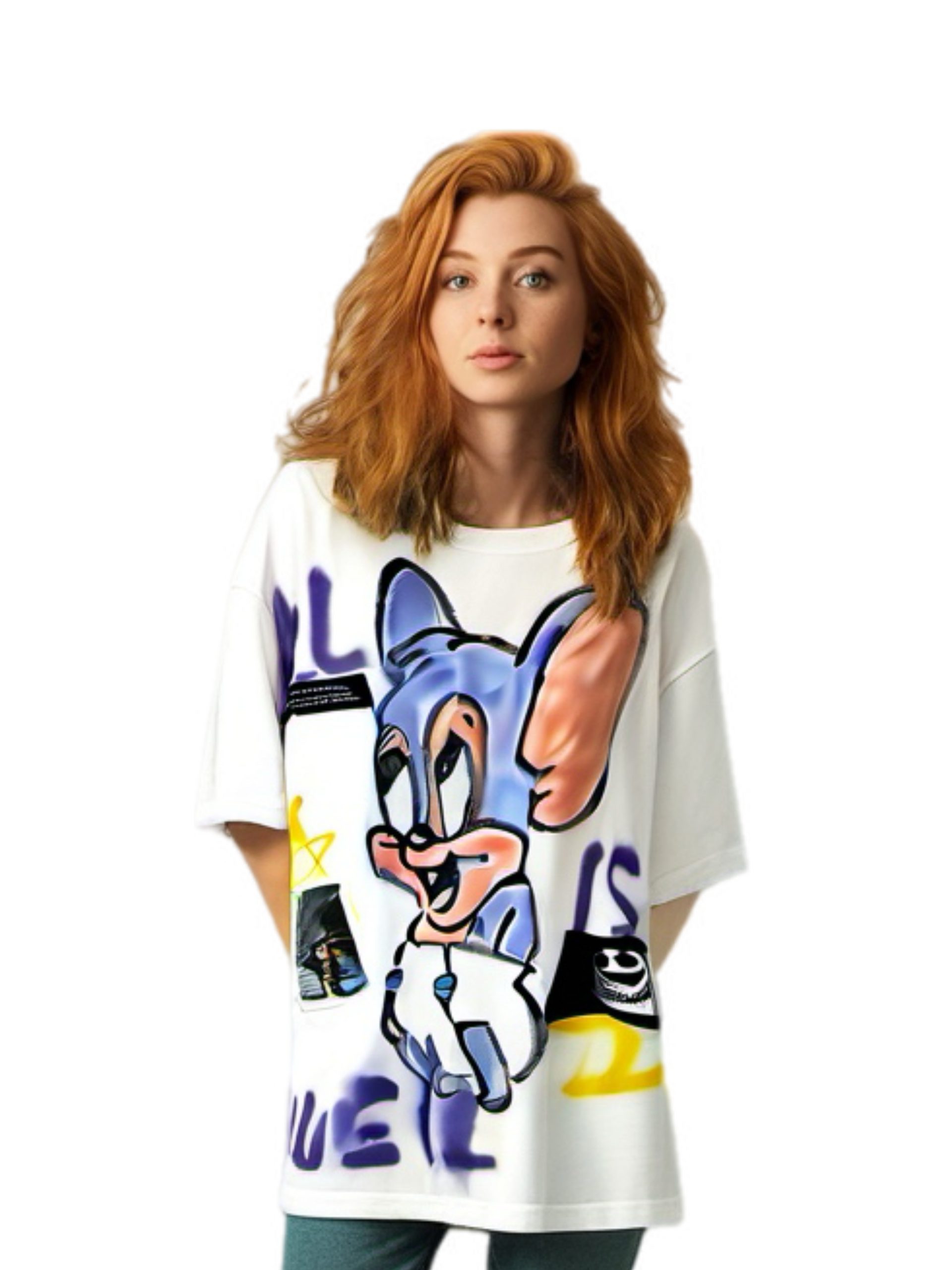 GUERNIKA×JUGGLER】GOGO! CHANCE Print T-shirt / Black