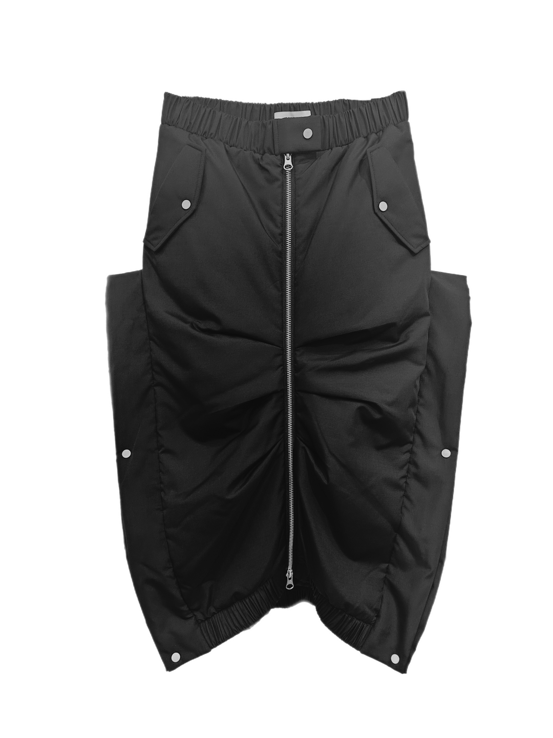 3NY - Besfxxk Black Midi Snap Skirt