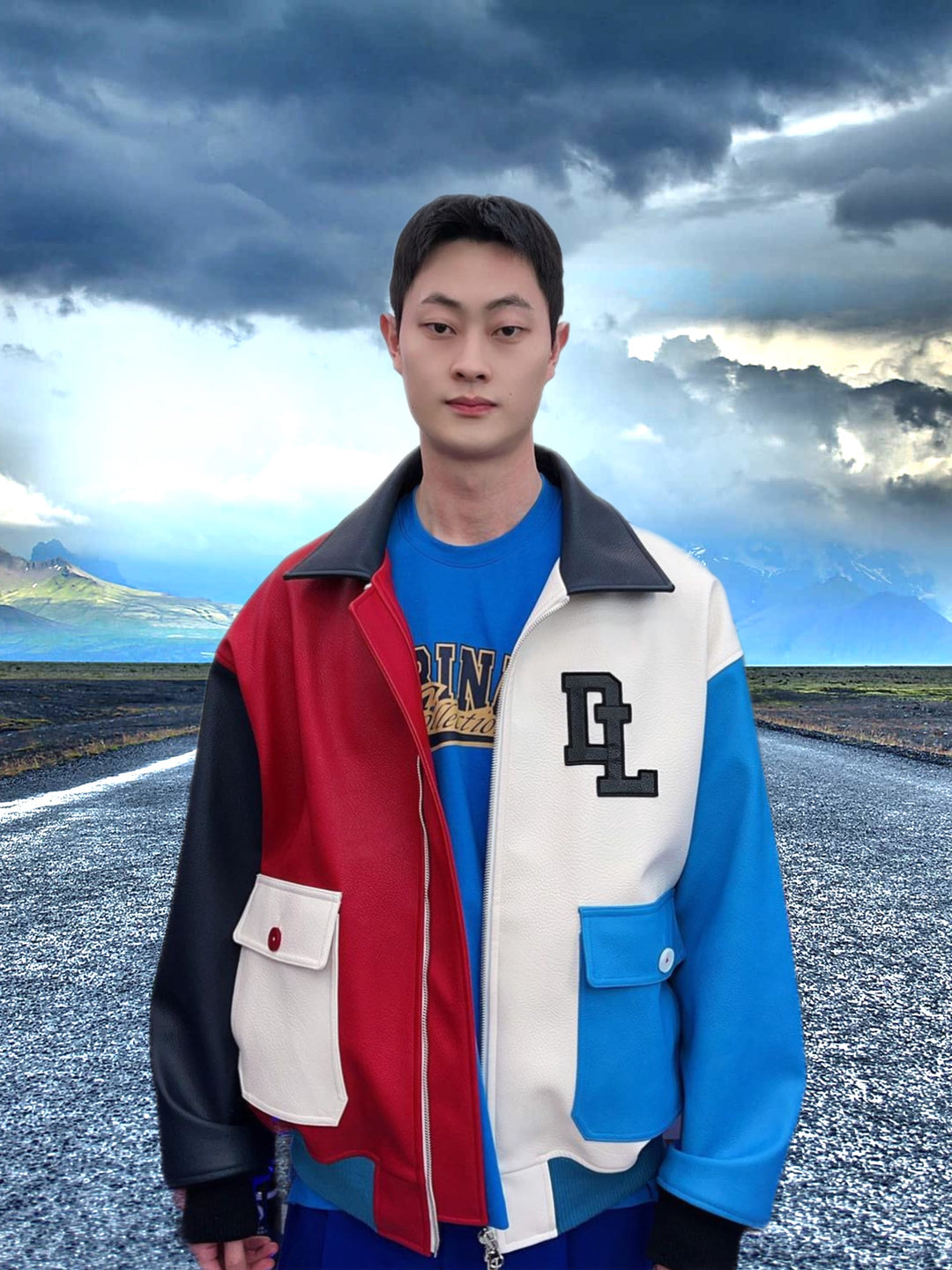 3NYCONCEPT.COM - DEARLIFE MULTICOLOR BOMBER JACKET
